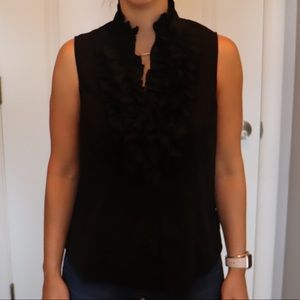 Ruffle V Neck Blouse